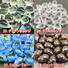 画像をギャラリービューアに読み込む, 2パック分おまとめセット チェコ ビーズ デザイン ティアードロップ ドロップ しずく 約6x9mm (約20個 x2パック) ピアス イヤリング ブレスレット パーツ ハンドメイド 材料 素材
