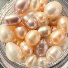 画像をギャラリービューアに読み込む, 【天然石 訳あり淡水パール(天然)ミックス ライス】色(ホワイト,ピーチ,モーブ)x形(ライス)(量:約17g, サイズ:約4-8mm)