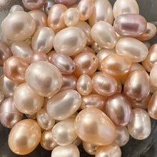 画像をギャラリービューアに読み込む, 【天然石 訳あり淡水パール(天然)ミックス ライス】色(ホワイト,ピーチ,モーブ)x形(ライス)(量:約17g, サイズ:約4-8mm)