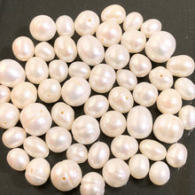 画像をギャラリービューアに読み込む, 【天然石 訳あり淡水パール(天然)ミックス ホワイト】色(ホワイト)x形(ポテト,ライス)(量:約22g, サイズ:約4-9mm)
