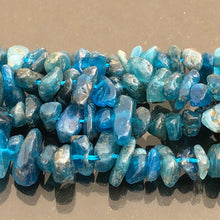 画像をギャラリービューアに読み込む, 【天然石 パワーストーン ビーズ】【アパタイト(天然)】 さざれ 5x8mm 1連(約35-40cm)