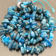 画像をギャラリービューアに読み込む, 【天然石 パワーストーン ビーズ】【アパタイト(天然)】 さざれ 5x8mm 1連(約35-40cm)