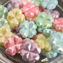 画像をギャラリービューアに読み込む, 【アクリルビーズ】 パール クローバー 約11x11x4mm 約11g 穴径約1.5mm 【アクリル・アクリルビーズ・ビーズ・ビーズパーツ・パーツ・アクリルパーツ・プラスチックビーズ】