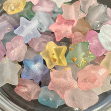 画像をギャラリービューアに読み込む, 【アクリルビーズ】 フロスト スター 約9x10x5mm 約12g 穴径約1.5mm 【アクリル・アクリルビーズ・ビーズ・ビーズパーツ・パーツ・アクリルパーツ・プラスチックビーズ】