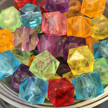 画像をギャラリービューアに読み込む, 【5パックセット】【アクリルビーズ】 キューブ 約9x10x10mm 約36個