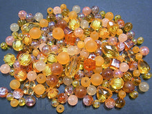 画像をギャラリービューアに読み込む, 【送料無料】【ワンコイン500円ぽっきり】【たっぷり人気アクリルビーズミックス『シャーベットオレンジ』】 約6-14mm 約50g 【福袋】