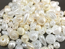 画像をギャラリービューアに読み込む, 【送料無料】【ワンコイン500円ぽっきり】【たっぷり人気アクリルビーズパールミックス】 約8-15mm 約50g 【福袋】