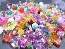 画像をギャラリービューアに読み込む, 【送料無料】【ワンコイン500円ぽっきり】【たっぷり人気アクリルビーズミックス】 約4-14mm 約60g 【福袋】