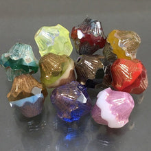 画像をギャラリービューアに読み込む, 【チェコ ビーズ デザイン ミックス】 ファイヤーポリッシュ アンティーク調 バイコン 約10mm (約10個)【チェコビーズ・デザイン・デザインビーズ】