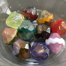 画像をギャラリービューアに読み込む, 【チェコ ビーズ デザイン ミックス】 ファイヤーポリッシュ アンティーク調 バイコン 約10mm (約10個)【チェコビーズ・デザイン・デザインビーズ】