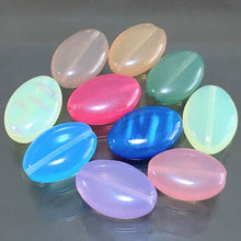 画像をギャラリービューアに読み込む, 【チェコ ビーズ デザイン ミックス】 フラットオーバル 約20x14x5mm (約10個)【チェコビーズ・デザイン・デザインビーズ】