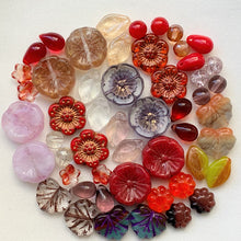 画像をギャラリービューアに読み込む, 【在庫限りの早いもの勝ち・画像通り・ペア・売り切りチェコビーズミックス】【1000円ぽっきり】約6-15mm MON-207