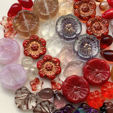 画像をギャラリービューアに読み込む, 【在庫限りの早いもの勝ち・画像通り・ペア・売り切りチェコビーズミックス】【1000円ぽっきり】約6-15mm MON-207