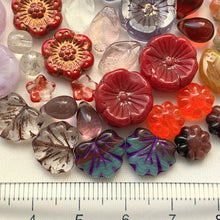 画像をギャラリービューアに読み込む, 【在庫限りの早いもの勝ち・画像通り・ペア・売り切りチェコビーズミックス】【1000円ぽっきり】約6-15mm MON-207