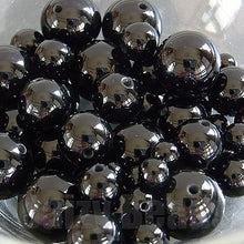 画像をギャラリービューアに読み込む, 【ワンコイン500円ぽっきり】【天然石ブラックオニキスミックス(天然/染め)】 ラウンド約4-10mm 約30g