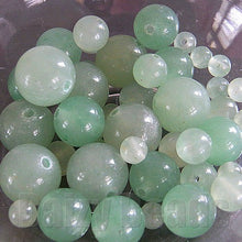 画像をギャラリービューアに読み込む, 【ワンコイン500円ぽっきり】【天然石グリーンアベンチュリンミックス(天然)】 ラウンド約4-10mm 約24g