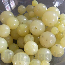 画像をギャラリービューアに読み込む, 【ワンコイン500円ぽっきり】【天然石オリーブジェイドミックス(天然)】 ラウンド約4-10mm 約36g