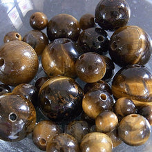 画像をギャラリービューアに読み込む, 【ワンコイン500円ぽっきり】【天然石タイガーアイミックス(天然)】 ラウンド約4-10mm 約16g