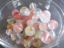 画像をギャラリービューアに読み込む, 【ワンコイン500円ぽっきり】【天然石ボルケーノクオーツミックス(人工)】 ラウンド約4-10mm 約30g