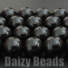 画像をギャラリービューアに読み込む, 【天然石 パワーストーン ビーズ】【ブラックオニキス(天然/染め)】 丸玉 約6mm 1連(約38-40cm)