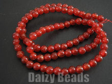 画像をギャラリービューアに読み込む, 【天然石 パワーストーン ビーズ】【カーネリアン(天然/染め)】 丸玉 約4mm 1連(約36-40cm)