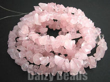 画像をギャラリービューアに読み込む, 【天然石 パワーストーン ビーズ】【ローズクオーツ(天然)】 さざれ 約5x8-15mm 1連(約78-90cm)