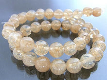 画像をギャラリービューアに読み込む, 【シャンパンクオーツ(人工)】 丸玉 約8mm 1連(約36-40cm)【パワーストーン・天然石・ビーズ・天然石ビーズ・パワーストーンビーズ・パワ-スト-ン・パワ-スト-ン】