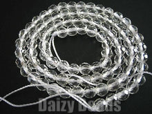 画像をギャラリービューアに読み込む, 【天然石 パワーストーン ビーズ】【水晶 (天然)】 丸玉カット 4mm 1連(約40cm)