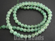 画像をギャラリービューアに読み込む, 【天然石 パワーストーン ビーズ】【グリーンアベンチュリン (天然)】 丸玉 約4mm 1連(約36-40cm)