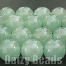 画像をギャラリービューアに読み込む, 【天然石 パワーストーン ビーズ】【グリーンアベンチュリン (天然)】 丸玉 約8mm 1連(約38-40cm)