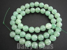 画像をギャラリービューアに読み込む, 【天然石 パワーストーン ビーズ】【グリーンアベンチュリン (天然)】 丸玉 約8mm 1連(約36-40cm)