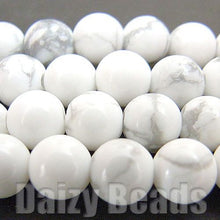 画像をギャラリービューアに読み込む, 【天然石 パワーストーン ビーズ】【ハウライト(天然)】 丸玉 約4mm 1連(約38-40cm)