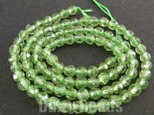 画像をギャラリービューアに読み込む, 【天然石 パワーストーン ビーズ】【ペリドット(天然)】 丸玉カット 約4mm 1連(約40cm)