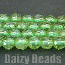 画像をギャラリービューアに読み込む, 【天然石 パワーストーン ビーズ】【ペリドット(天然)】 丸玉カット 約4mm 1連(約40cm)