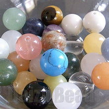 画像をギャラリービューアに読み込む, 【ワンコイン500円ぽっきり】【天然石ラウンド10mmミックス】 約36.80g (約25ヶ)