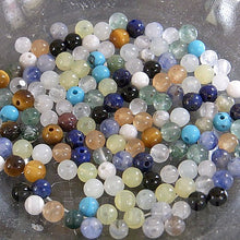 画像をギャラリービューアに読み込む, 【ワンコイン500円ぽっきり】【天然石ラウンド2mmミックス】 約2.28g (約140ヶ)