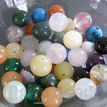 画像をギャラリービューアに読み込む, 【ワンコイン500円ぽっきり】【天然石ラウンド8mmミックス】 約28.54g (約35ヶ)