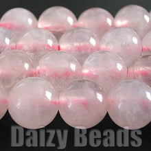 画像をギャラリービューアに読み込む, 【天然石 パワーストーン ビーズ】【ローズクオーツ(天然)】 丸玉 約8mm 1連(約38-40cm)