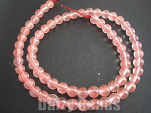 画像をギャラリービューアに読み込む, 【天然石 パワーストーン ビーズ】【ストロベリークオーツ(人工)】 丸玉 約6mm 1連(約36-40cm)