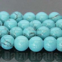 画像をギャラリービューアに読み込む, 【ターコイズ (人工)】 丸玉 約4mm 1連(約38-40cm)【パワーストーン・天然石・ビーズ・天然石ビーズ・パワーストーンビーズ・パワ-スト-ン・パワ-スト-ン】