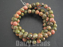 画像をギャラリービューアに読み込む, 【ユナカイト(天然)】 丸玉 4mm 1連(約36-40cm)【パワーストーン・天然石・ビーズ・天然石ビーズ・パワーストーンビーズ・パワ-スト-ン・パワ-スト-ン】