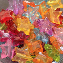 画像をギャラリービューアに読み込む, 5パック分おまとめセット 【アクリルビーズ】 スター 約13x13x4mm 約16g 【アクリル・アクリルビーズ・ビーズ・ビーズパーツ・パーツ・アクリルパーツ・プラスチックビーズ】