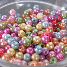 画像をギャラリービューアに読み込む, 【アクリルビーズ】 丸玉パール 約4x3.5mm 約6g(約250個) 【アクリル・アクリルビーズ・ビーズ・ビーズパーツ・パーツ・アクリルパーツ・プラスチックビーズ】