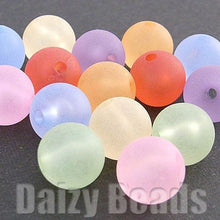画像をギャラリービューアに読み込む, 【アクリルビーズ】 丸玉フロスト 約10mm 約8g(約15個) 【アクリル・アクリルビーズ・ビーズ・ビーズパーツ・パーツ・アクリルパーツ・プラスチックビーズ】