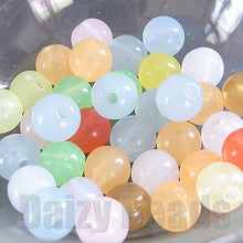 画像をギャラリービューアに読み込む, 【アクリルビーズ】 イミテーションジェード 約8mm 約10g(約30個) 【アクリル・アクリルビーズ・ビーズ・ビーズパーツ・パーツ・アクリルパーツ・プラスチックビーズ】