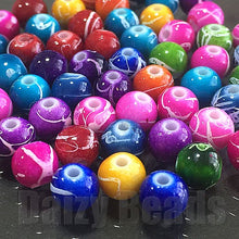 画像をギャラリービューアに読み込む, 【アクリルビーズ】 和風デザイン丸玉 約6mm 約7g(約50個) 【アクリル・アクリルビーズ・ビーズ・ビーズパーツ・パーツ・アクリルパーツ・プラスチックビーズ】
