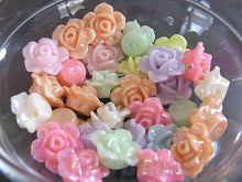 画像をギャラリービューアに読み込む, 【アクリルビーズ】 キャンディーオーロラフラワー 約13x8mm 約13g