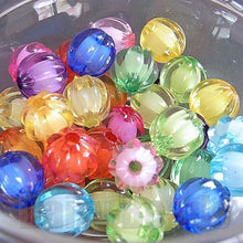画像をギャラリービューアに読み込む, 【5パック分おまとめセット】【アクリルビーズ】 パンプキンミックス 約10mm 約15g(約33個)