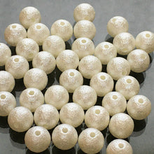 画像をギャラリービューアに読み込む, 【アクリルビーズ】 丸玉パール コットンパール風 約8mm 約10g