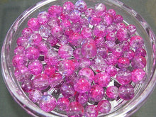 画像をギャラリービューアに読み込む, 【はんぱガラスビーズ】ガラスキャンディーミックスビーズ 約6-8mm マゼンタ(スプレーペイント)(約40グラム)